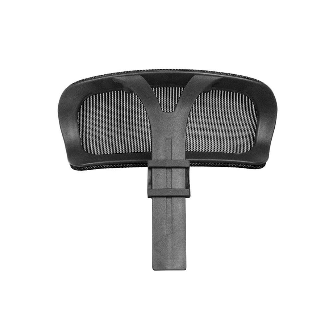 The image features an ergonomic office chair backrest, specifically the Vane model. It showcases a sleek black design with a mesh surface, promoting breathability and support for the user’s back. The structure appears sturdy, designed for comfort during extended periods of sitting.