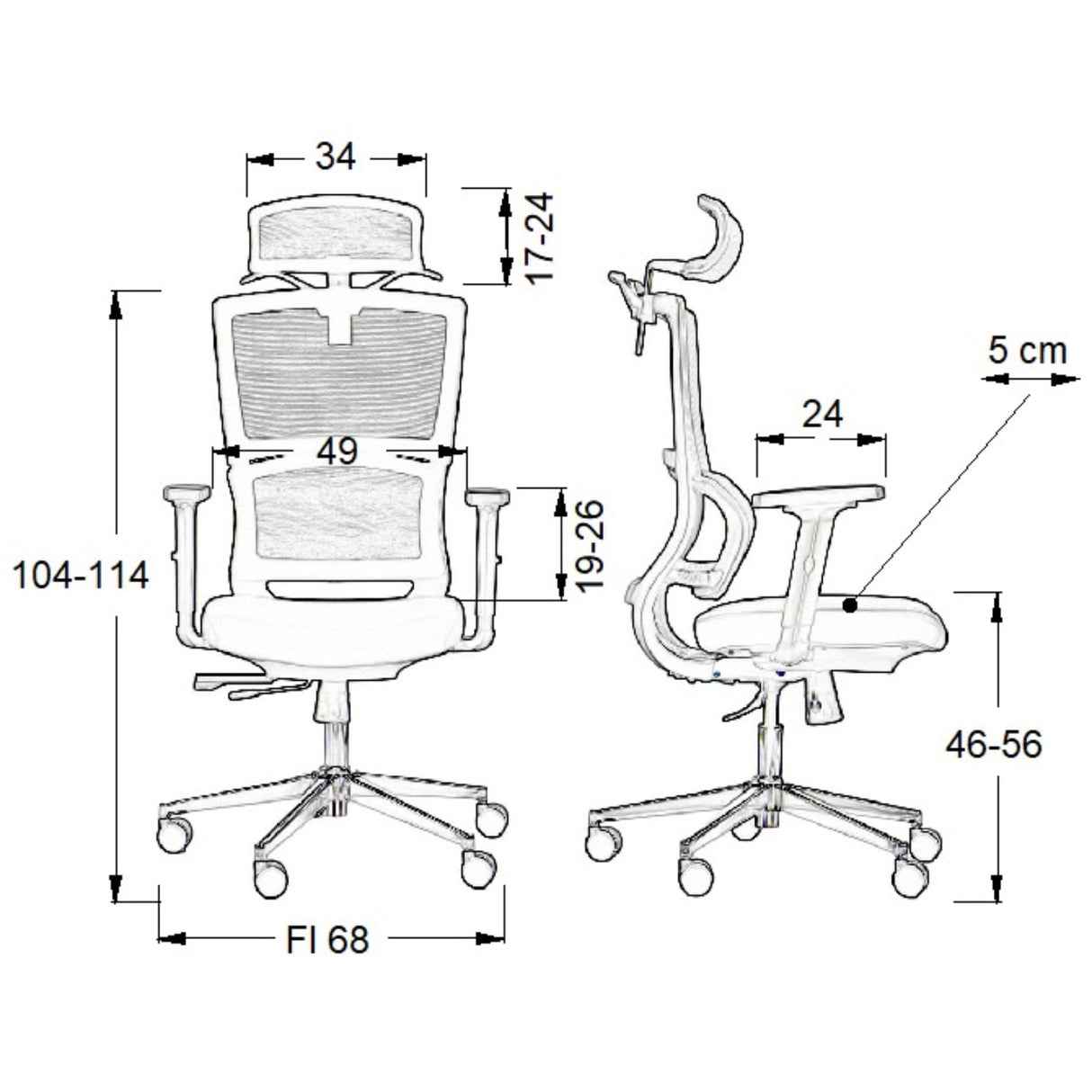 Ergonomic Office Chair Trent
