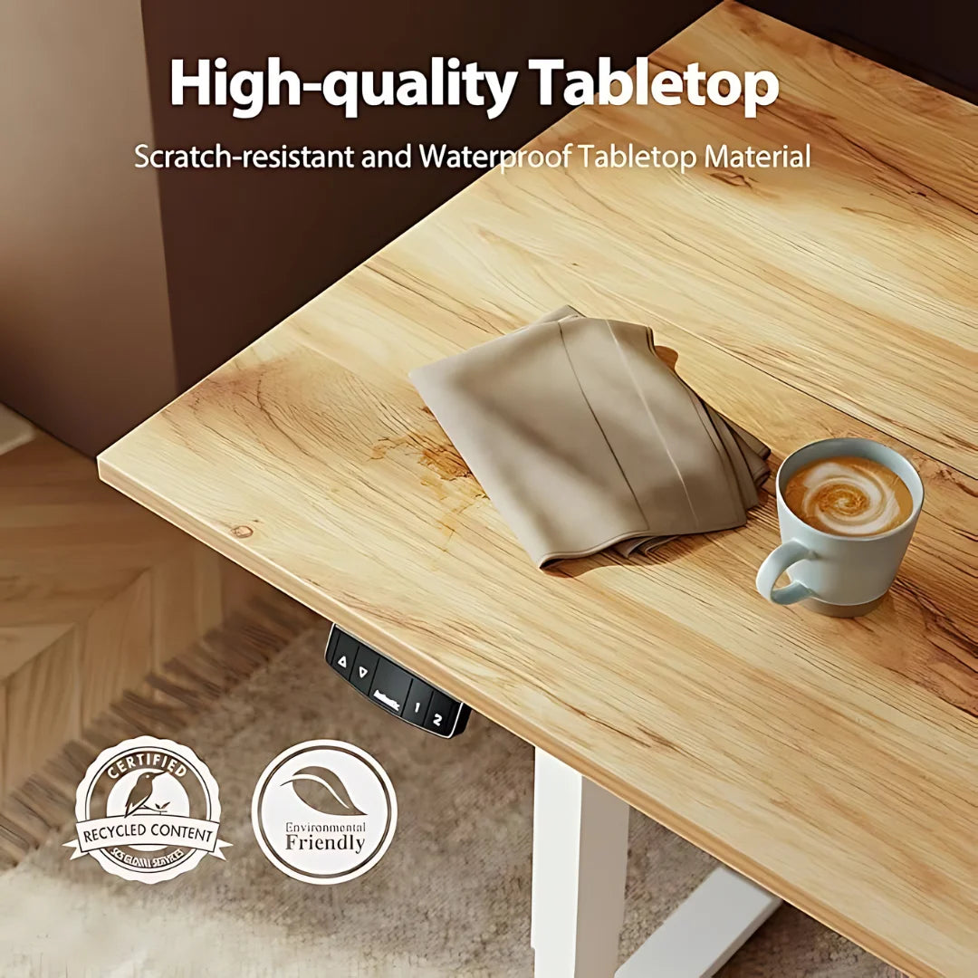 Ergonomska električna pisalna miza z nastavljivo višino Agilestic, bela