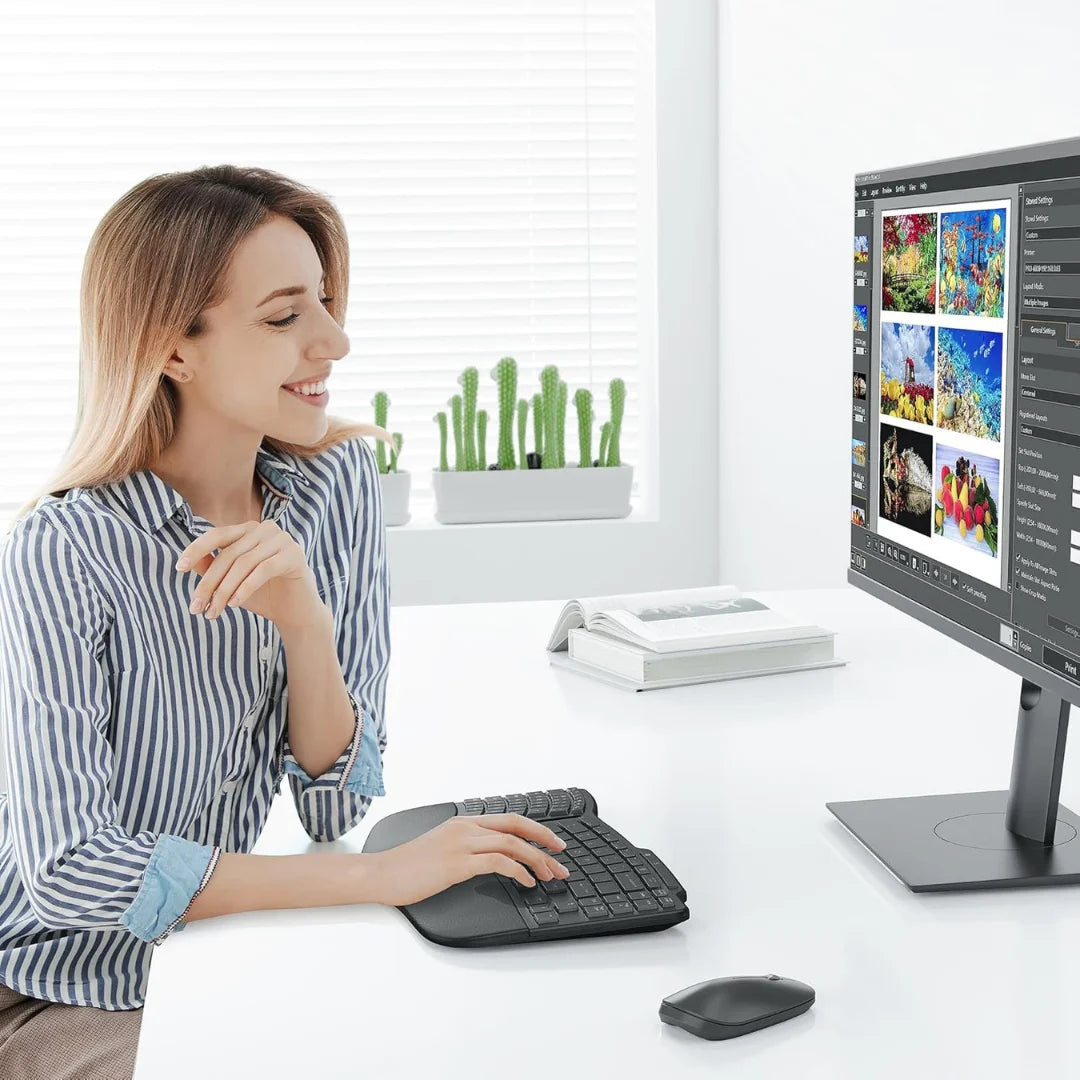 Brezžična ergonomska tipkovnica Omoton