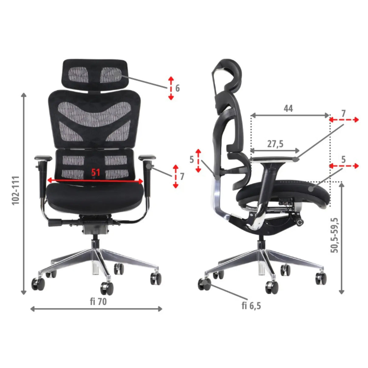 Ergonomic Office Chair ErgoNew S7