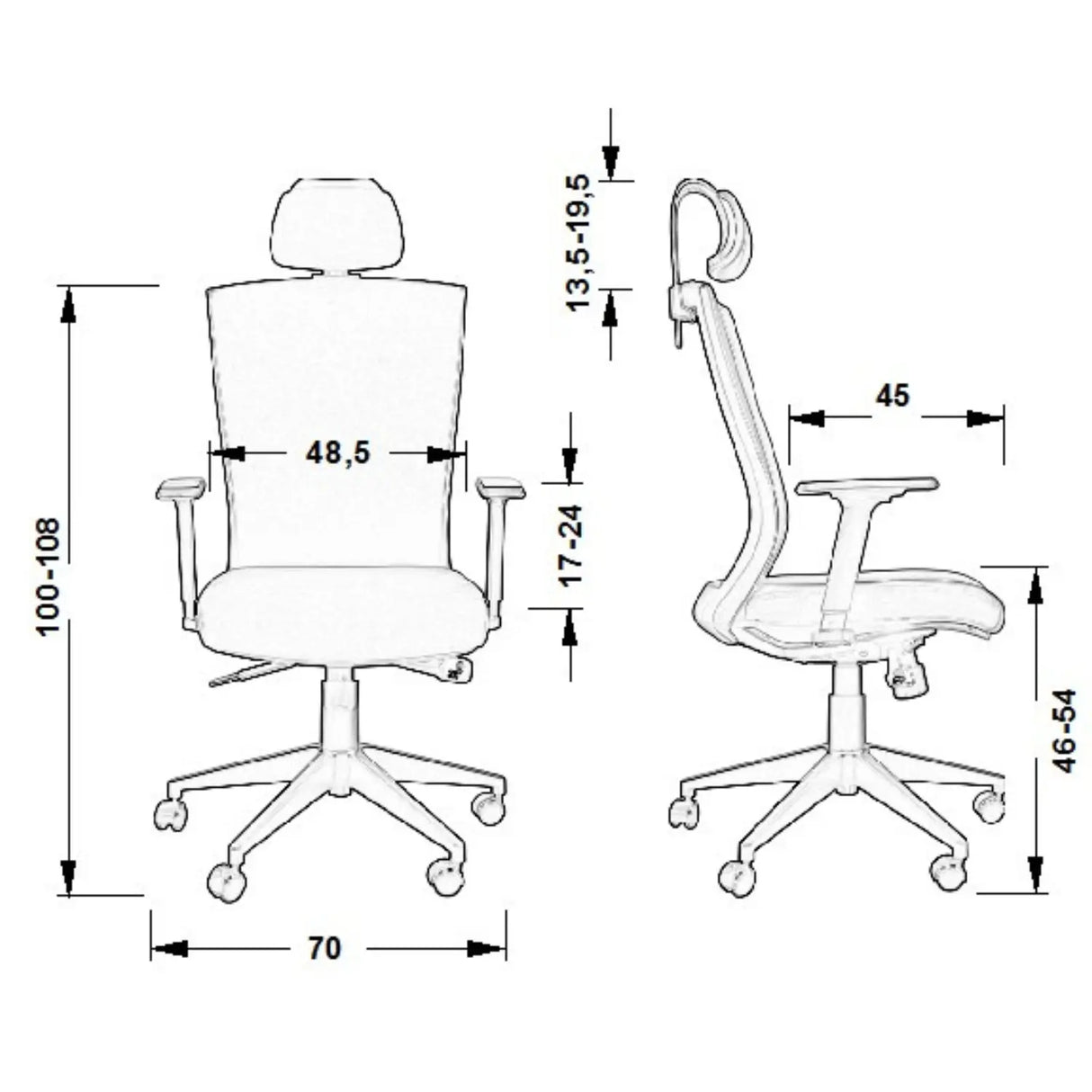 Ergonomischer Bürostuhl HG-0004F