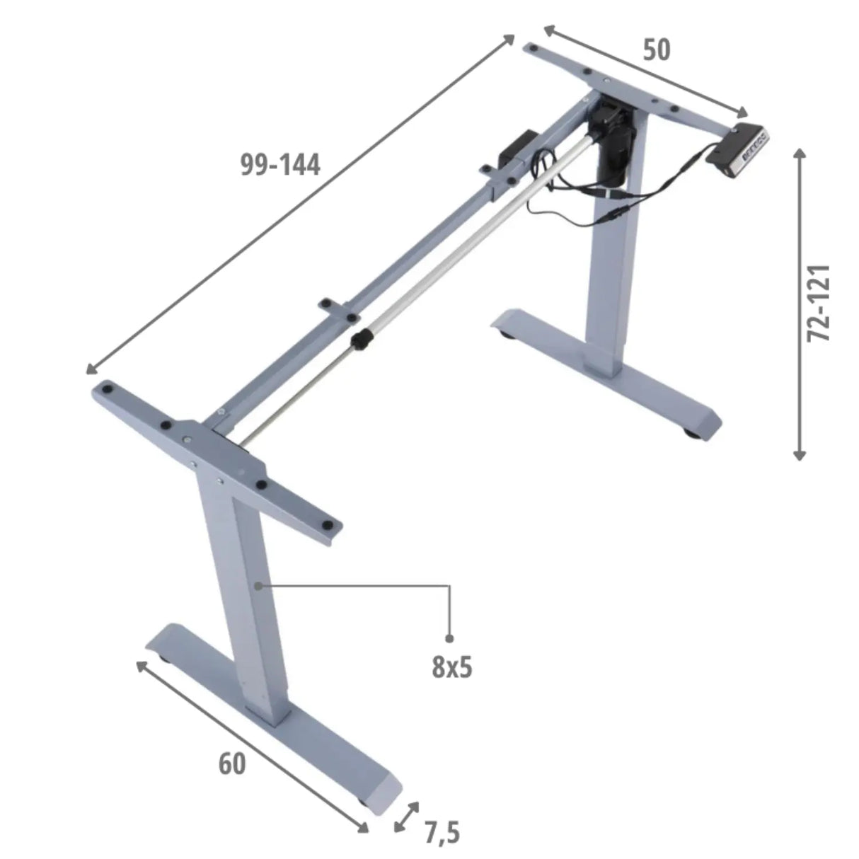 Okvir za dvižno pisalno mizo PRATO 01-2T