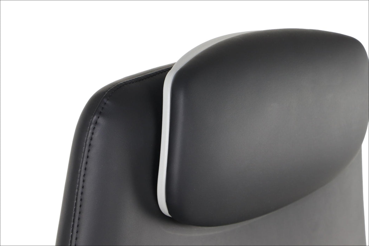 SELLA – Black / grey frame – Upholstered headrest