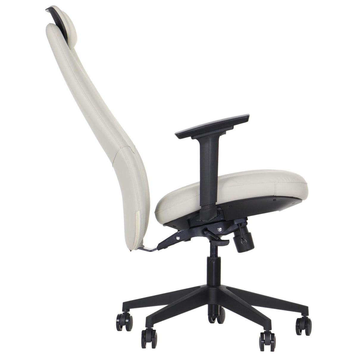 SELLA – Beige / black frame – Reclined side view