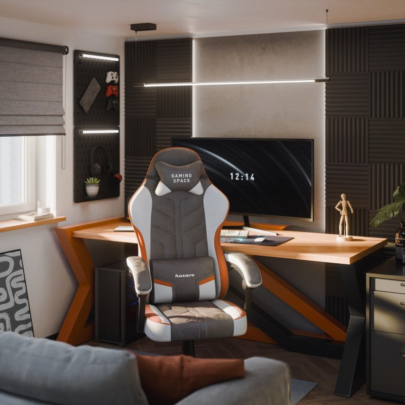 Huzaro Force 2.7 Grey velour gaming chair - image 3