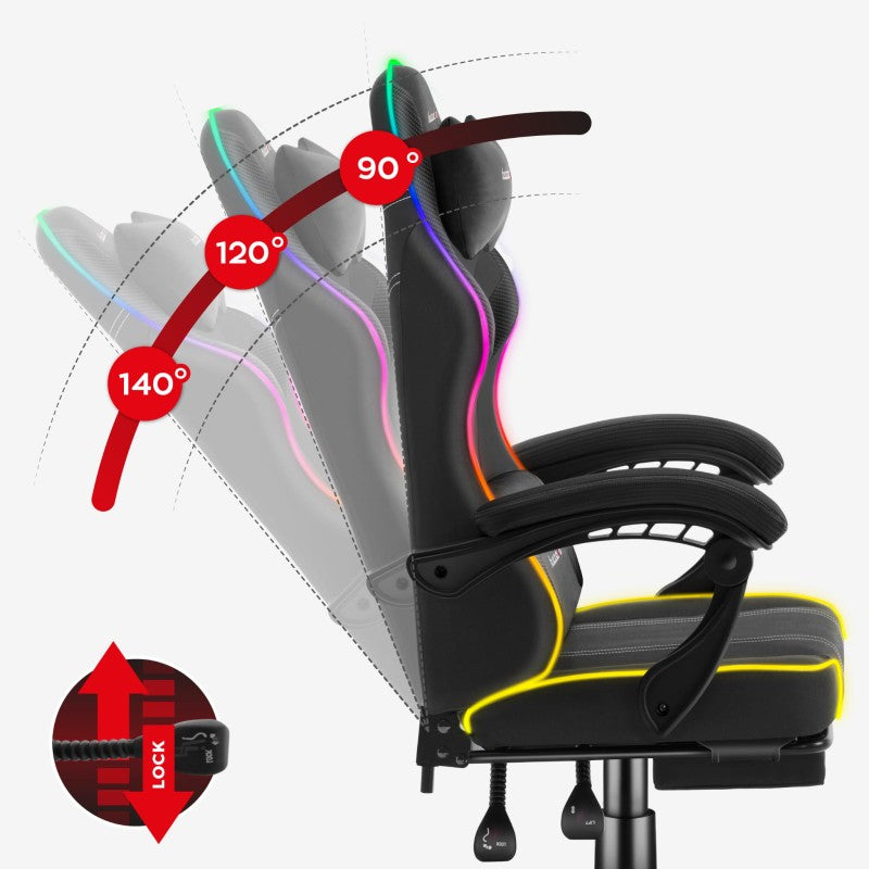 Huzaro Force 3.7 RGB Black gaming chair - image 3