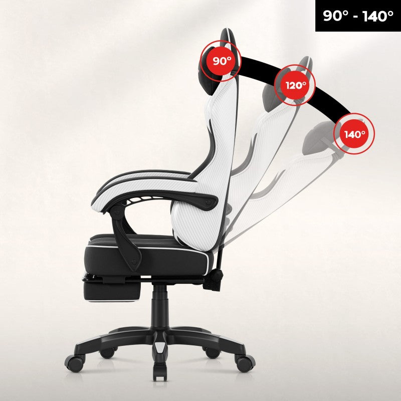 Huzaro Force 3.7 White Carbon gaming chair - image 4