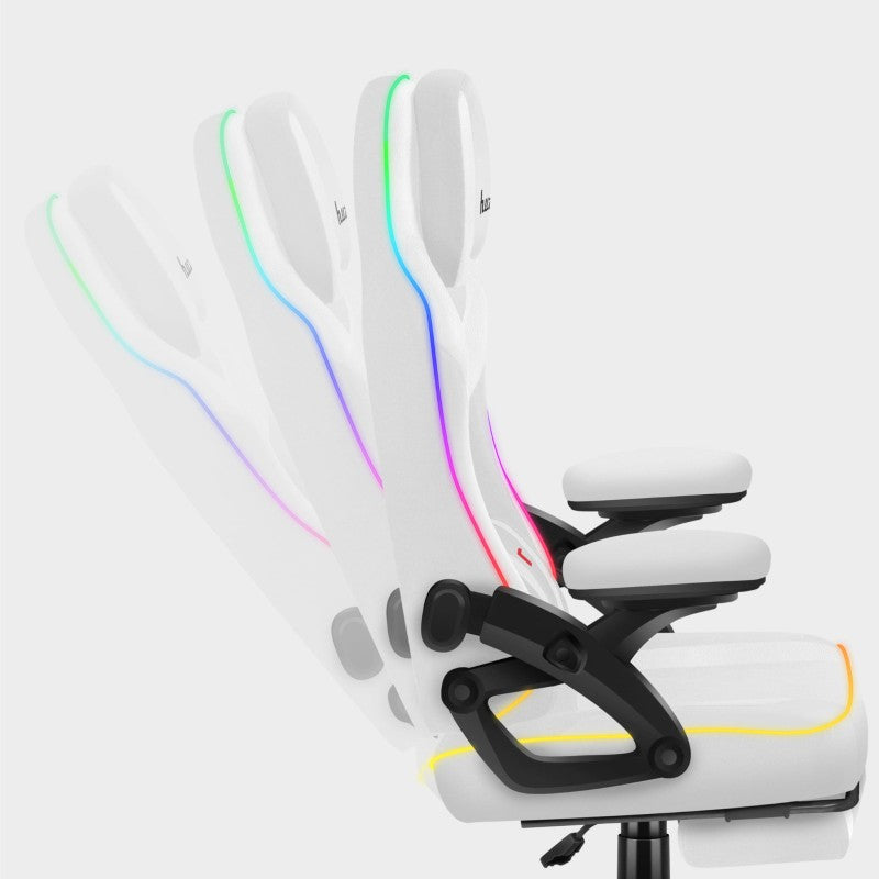 Huzaro Force 4.6 RGB White Mesh Gaming Chair - image 3