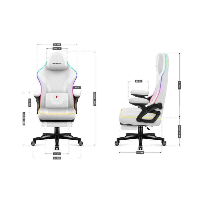 Huzaro Force 4.6 RGB White Mesh Gaming Chair - image 13
