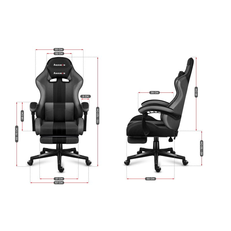 Huzaro Force 4.7 Grey Mesh gaming chair - image 25