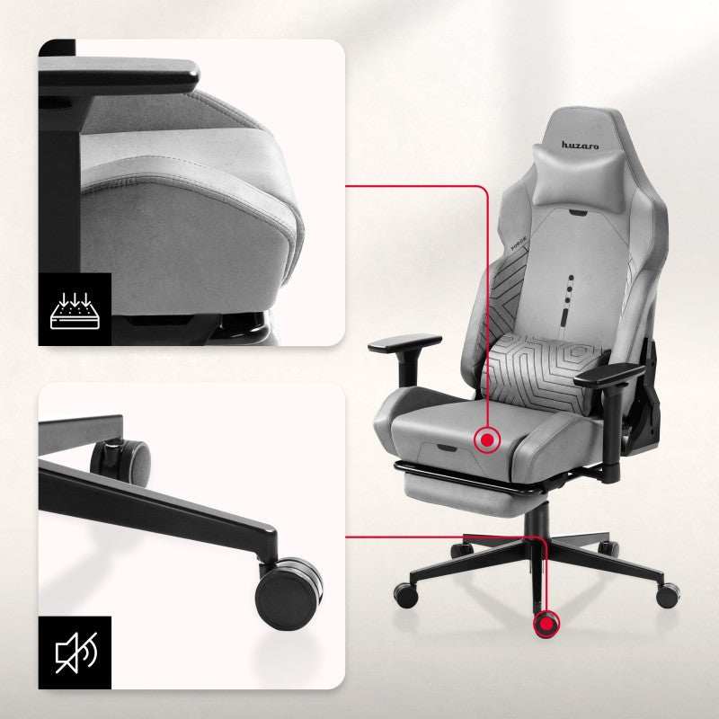 Huzaro Force 8.1 Grey gaming chair - image 8
