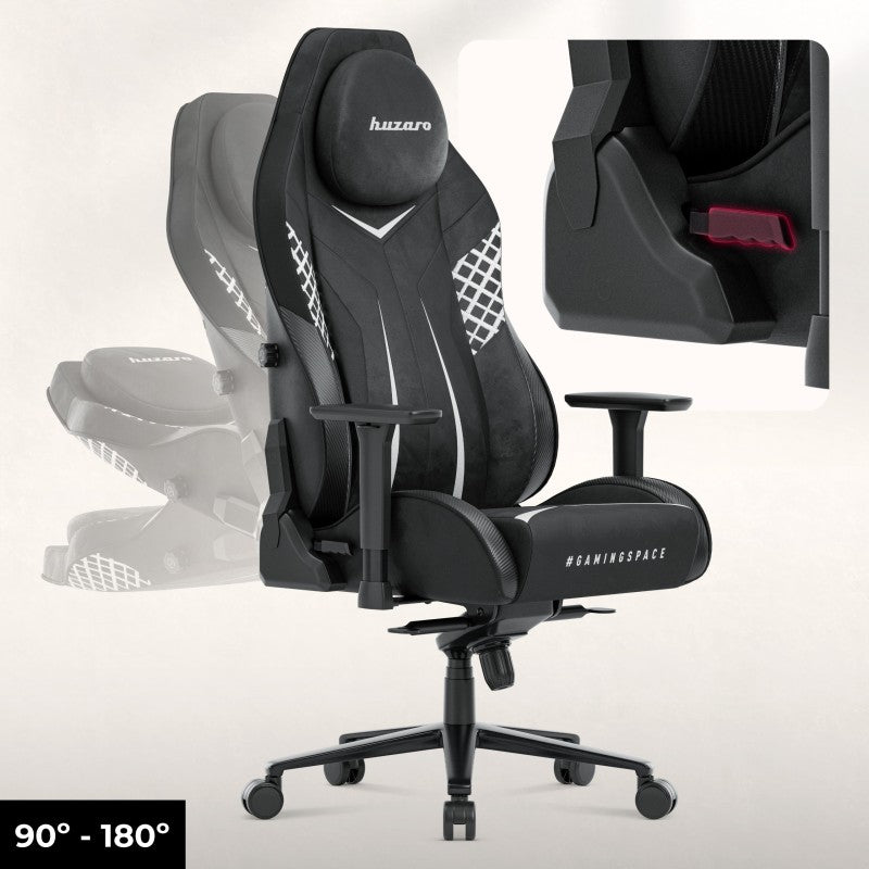 Huzaro Force 8.3 Carbon Black Suede Gaming Chair - image 6