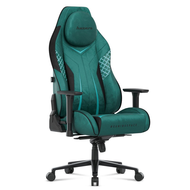 Huzaro Force 8.3 Green Suede Gaming Chair - image 1