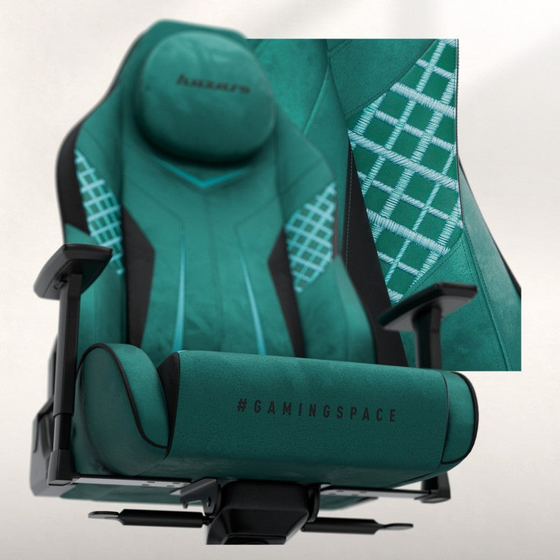 Huzaro Force 8.3 Green Suede Gaming Chair - image 9