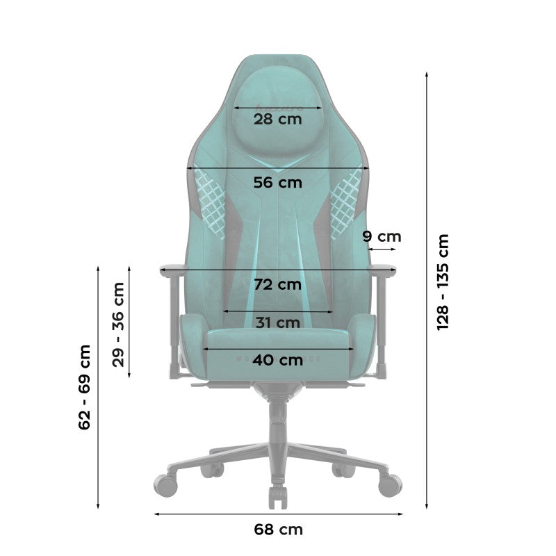 Huzaro Force 8.3 Green Suede Gaming Chair - image 10