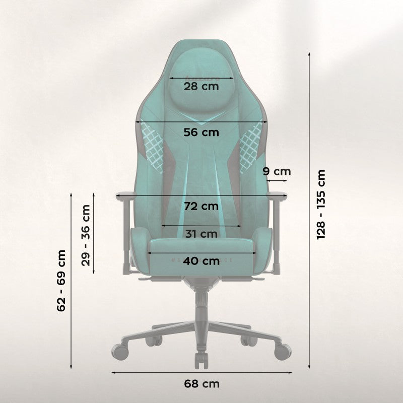 Huzaro Force 8.3 Green Suede Gaming Chair - image 11