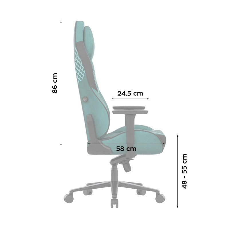 Huzaro Force 8.3 Green Suede Gaming Chair - image 12