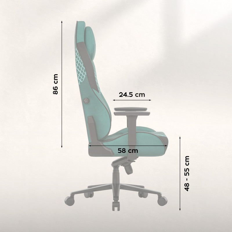 Huzaro Force 8.3 Green Suede Gaming Chair - image 13