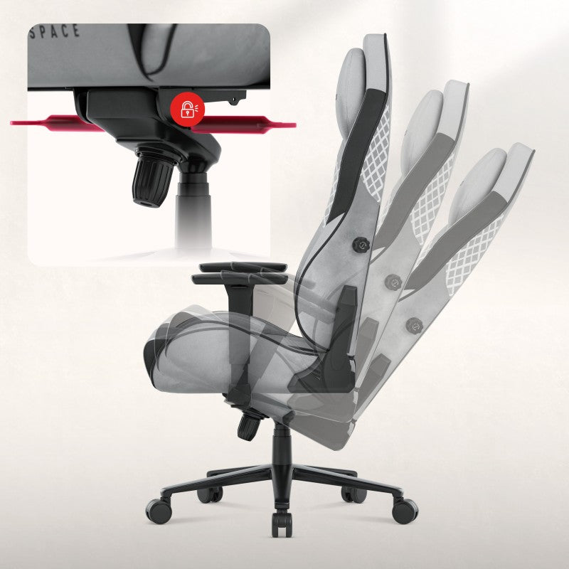 Huzaro Force 8.3 Grey Suede Gaming Chair - image 2