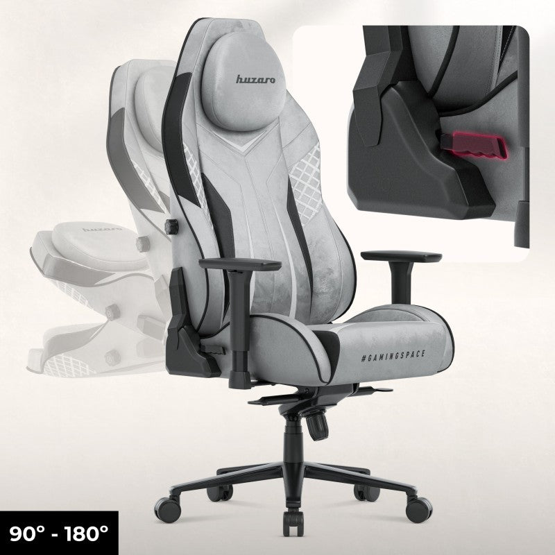 Huzaro Force 8.3 Grey Suede Gaming Chair - image 11