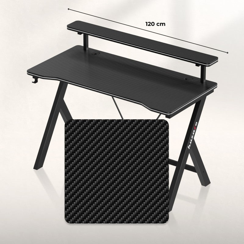 Huzaro Hero 1.9 Black 120 cm gaming desk - image 4