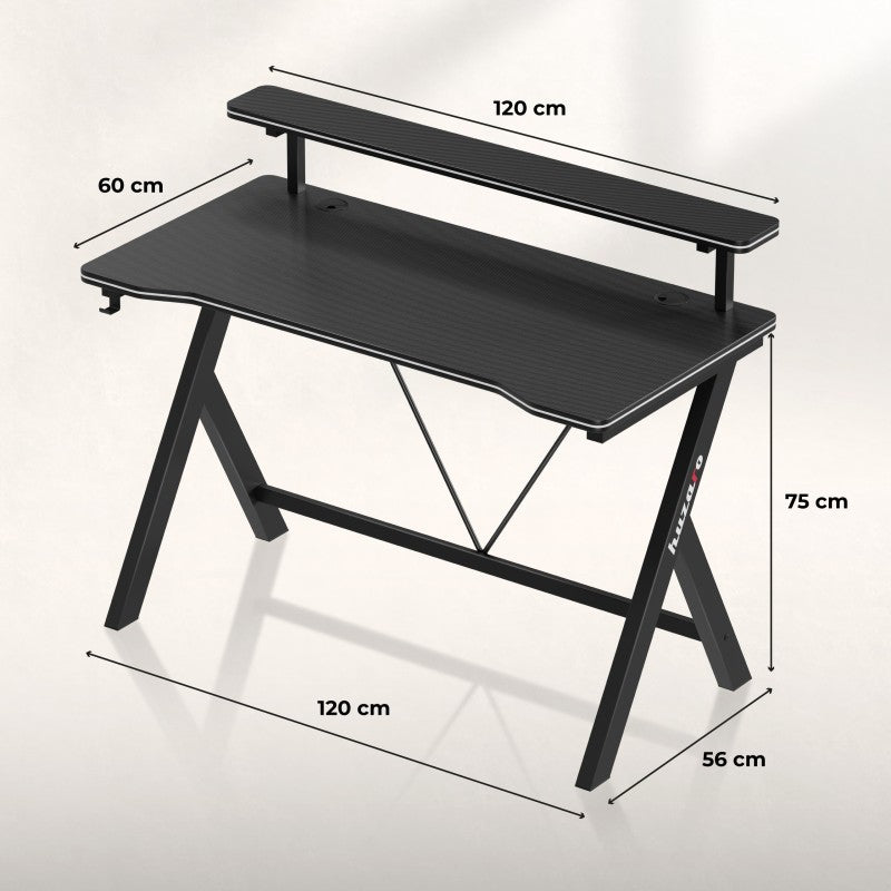 Huzaro Hero 1.9 Black 120 cm gaming desk - image 13