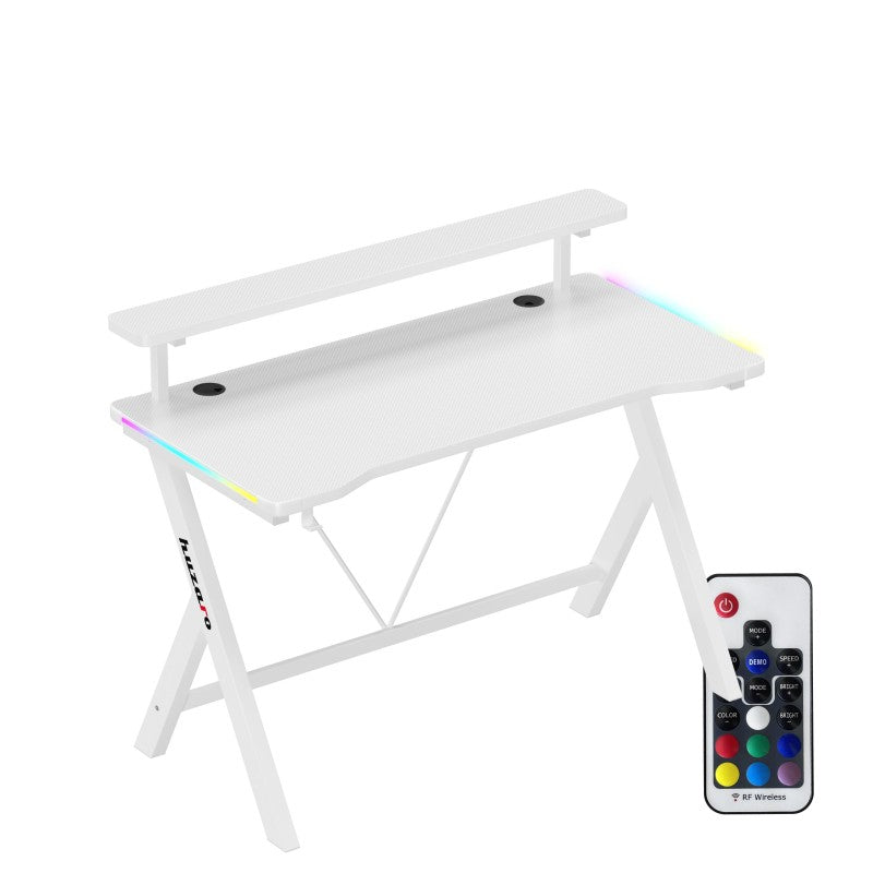 Huzaro Hero 1.9 RGB White 120 cm gaming desk - image 7