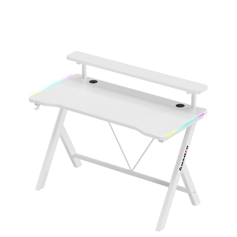 Huzaro Hero 1.9 RGB White 120 cm gaming desk - image 8