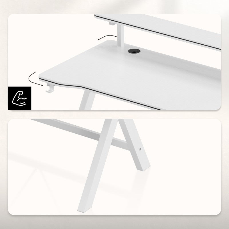 Huzaro Hero 1.9 White 120 cm gaming desk - image 8