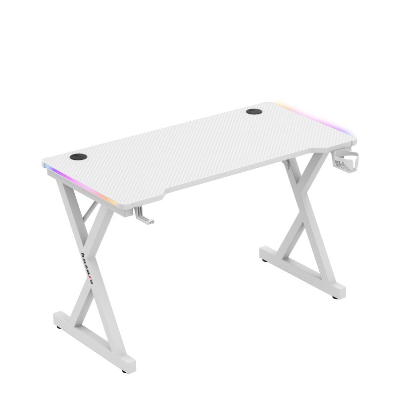 Huzaro Hero 2.3 RGB White 120 cm gaming desk - image 6