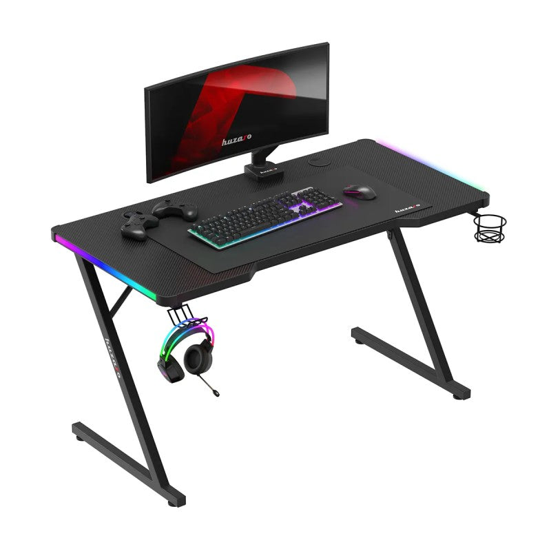 Huzaro Hero 2.5 RGB Black 120 cm gaming desk - image 1