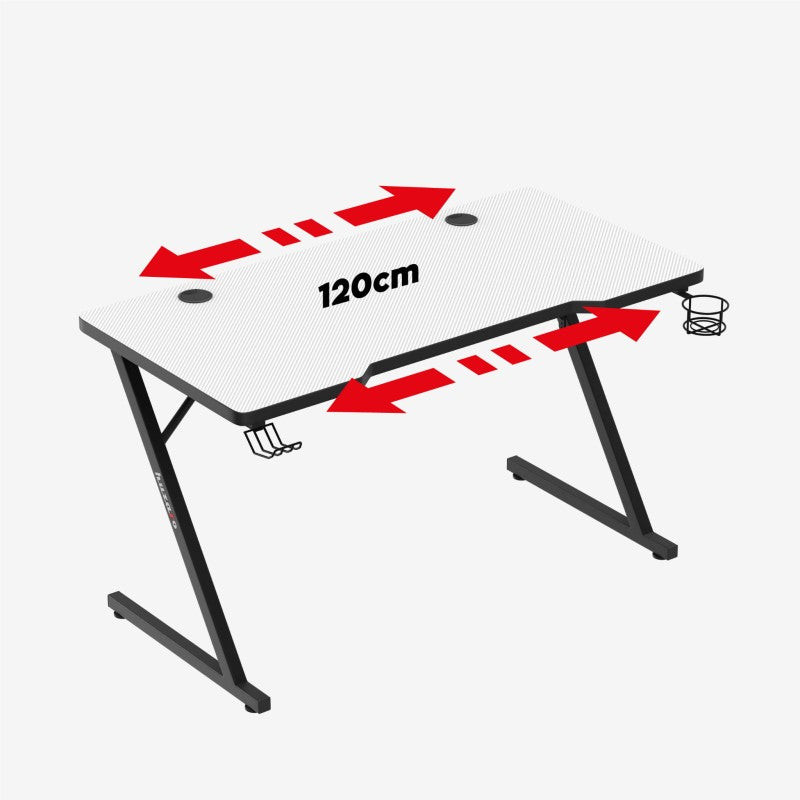 Huzaro Hero 2.5 White 120 cm gaming desk - image 5