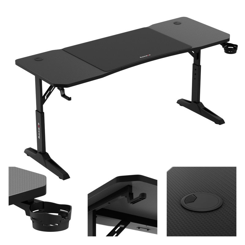 Huzaro Hero 4.6 Black 160 cm gaming desk - image 19