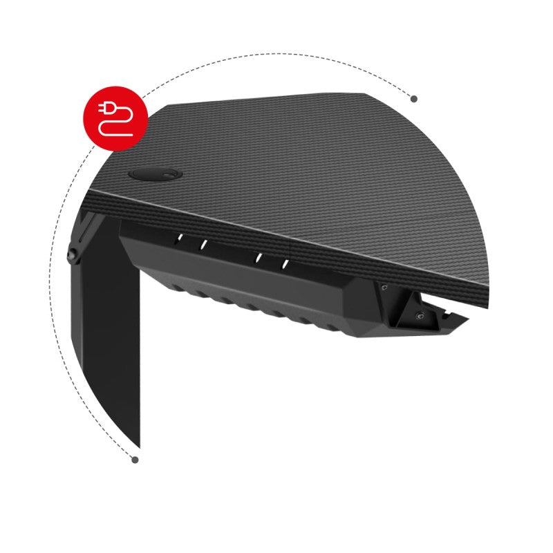 Huzaro Hero 4.7 Black 160 cm gaming desk - image 3