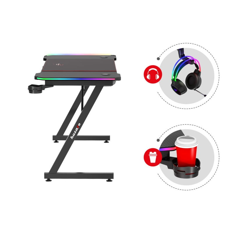Huzaro Hero 4.8 RGB 160 cm gaming desk - image 5