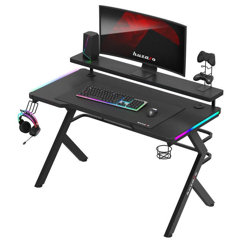Huzaro Hero 5.0 RGB Black 120 cm gaming desk - image 10