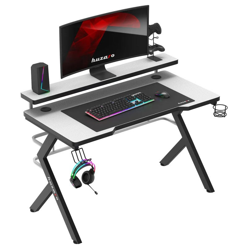 Huzaro Hero 5.0 White 120 cm gaming desk - image 2