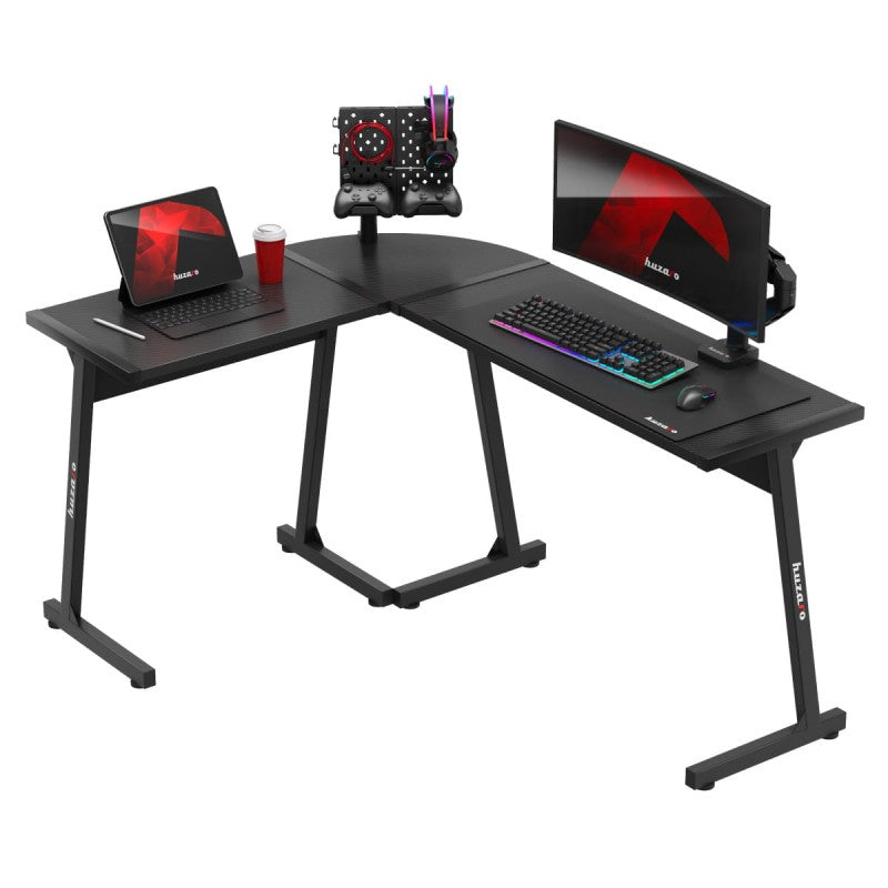 Huzaro Hero 6.0 Black 147 cm corner gaming desk - image 1