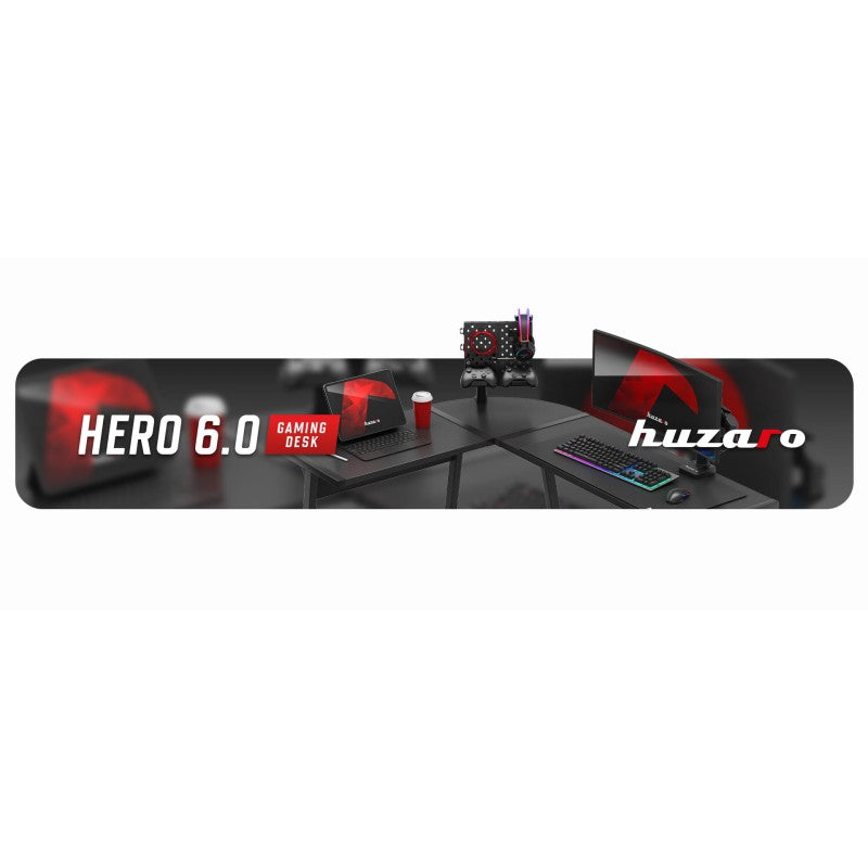 Huzaro Hero 6.0 Black 147 cm corner gaming desk - image 20
