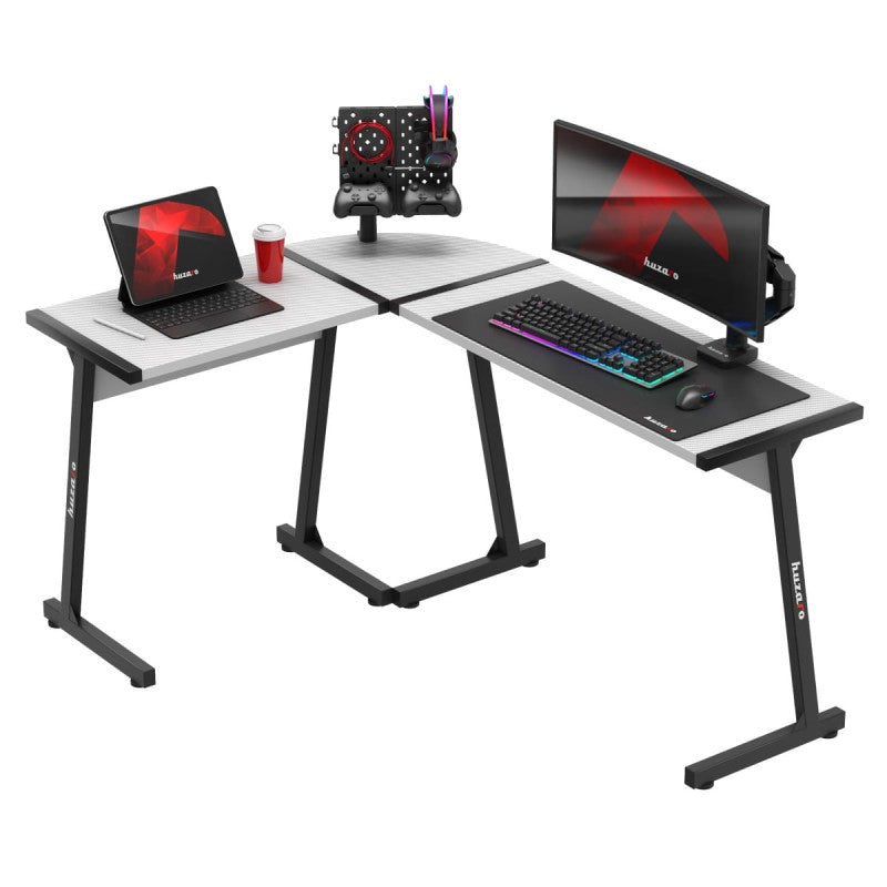 Huzaro Hero 6.0 White 147 cm corner gaming desk - image 1