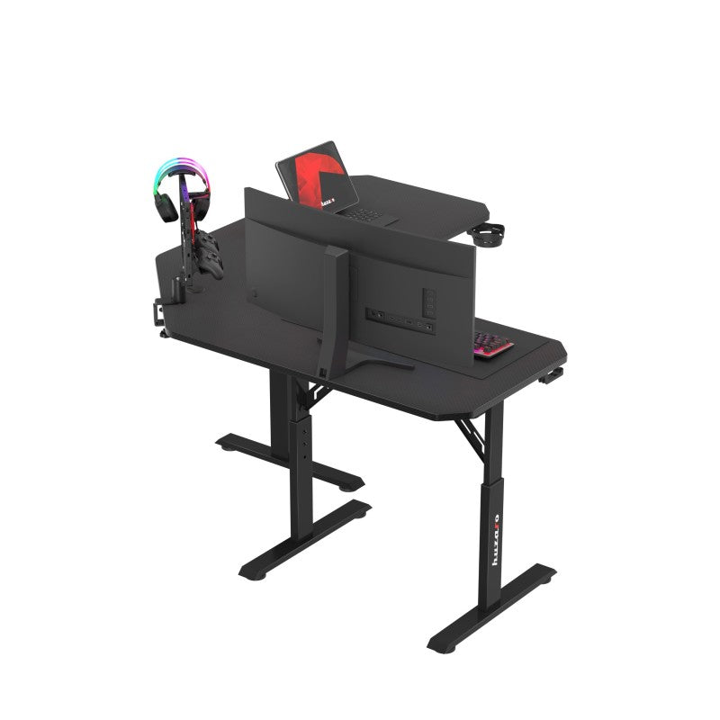 Huzaro Hero 7.3 Black 140 cm adjustable corner gaming desk - image 5
