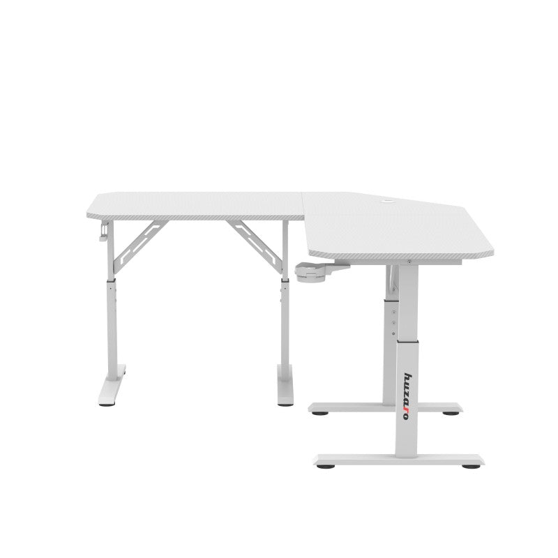 Huzaro Hero 7.3 White 140 cm adjustable corner gaming desk - image 19