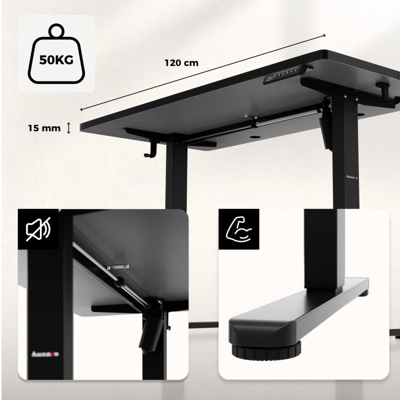 Huzaro Hero 8.1 Black electric gaming desk - image 14