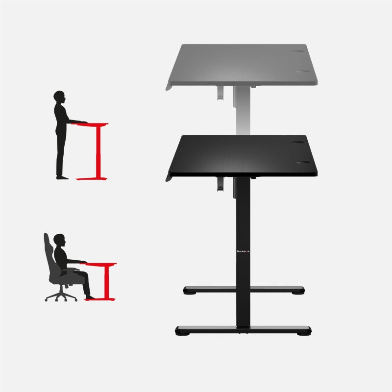 Huzaro Hero 8.2 Black 120 cm electric gaming desk - image 4