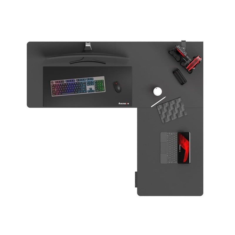 Huzaro Hero 9.5 Black 160 cm electric corner gaming desk - image 11