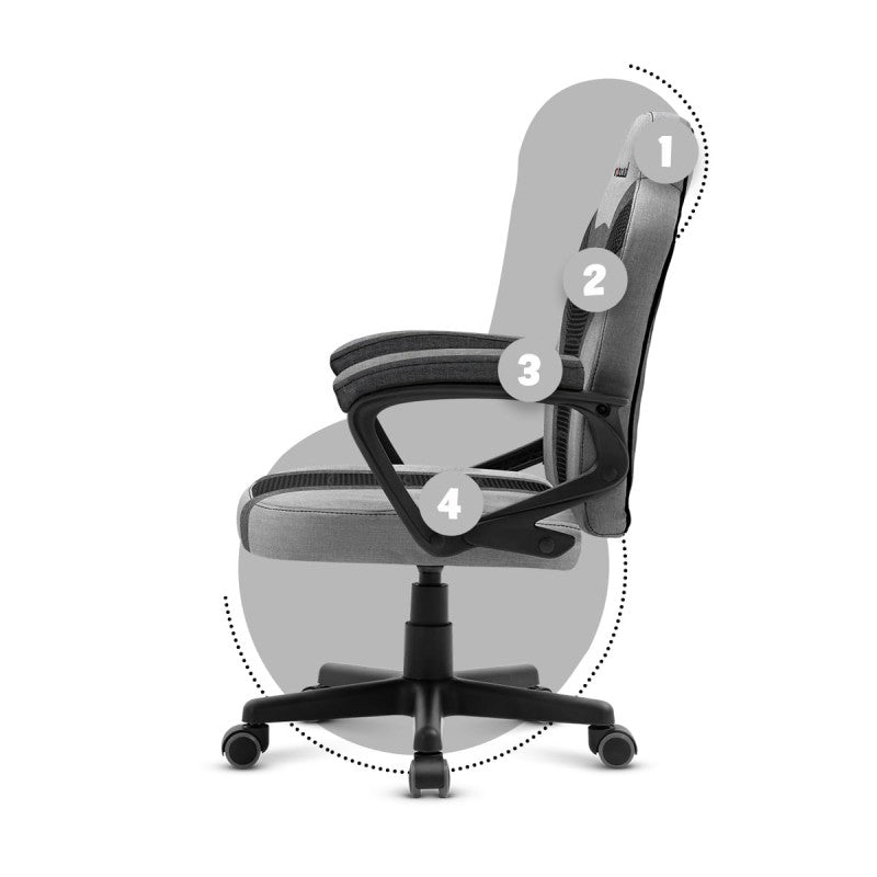 Huzaro Ranger 1.0 Grey Mesh gaming chair for kids - image 13