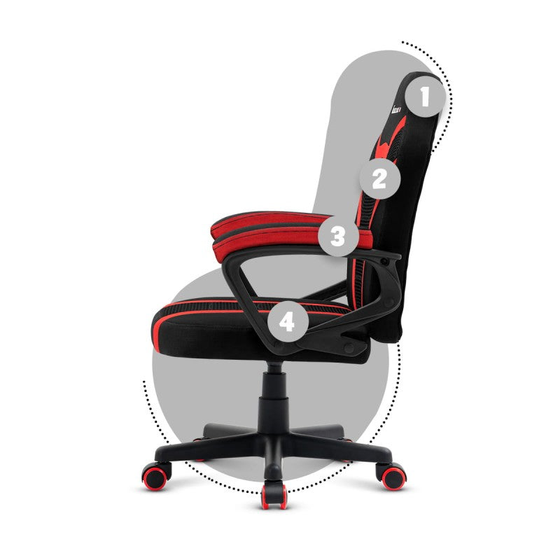 Huzaro Ranger 1.0 Red Mesh child's gaming chair - image 14