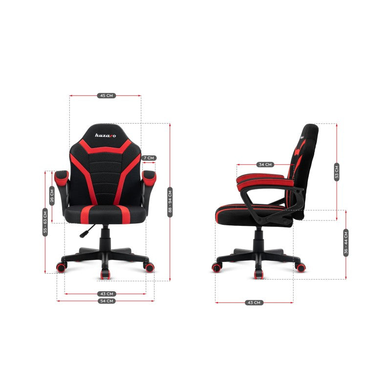Huzaro Ranger 1.0 Red Mesh child's gaming chair - image 16