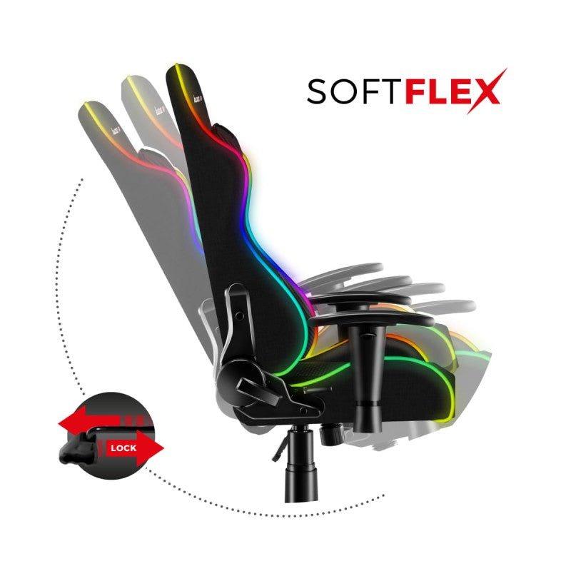 Huzaro Ranger 6.0 RGB Mesh gaming chair for kids - image 3